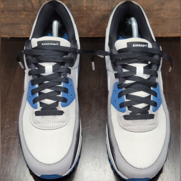 Nike Air Max 90 "Black Teal Blue" (Industrial Blue) Mens 10 New. Ships Today - Picture 4 of 12